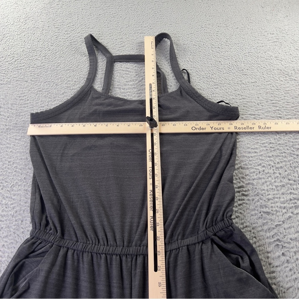 Prana Inigma Jumpsuit Womens Large Gray Sleeveless Athletic Comfy Preppy - Picture 3 of 9